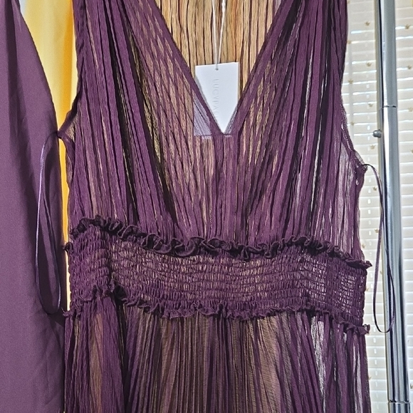 🆕️Lucy Paris Deep Purple Maxi Dress Set - Picture 5 of 8